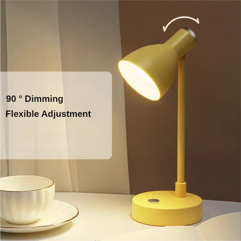 

Creative LED Table Lamp Learning Soft Light Eye Protection Light Student Desktop Reading Light USB Charging Infinite Dimming