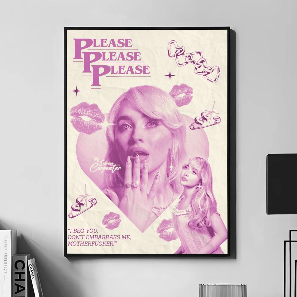 Пожалуйста пожалуйста S-Sabrina C-Плотницкий плакат настенное искусство домашний