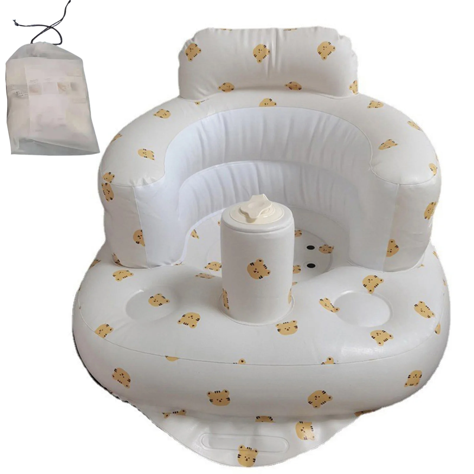 

Baby Inflatable Seat Portable Pool Float Chair For Infant Baby Shower Chair For 336 Months Toddlers Comfortable Tall-up Back To