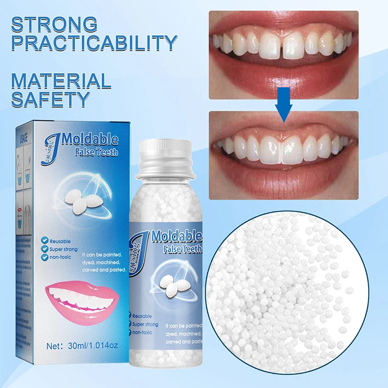 30 мл полимерный твердый клей FalseTeeth набор для временного ремонта зубов и Falseteeth