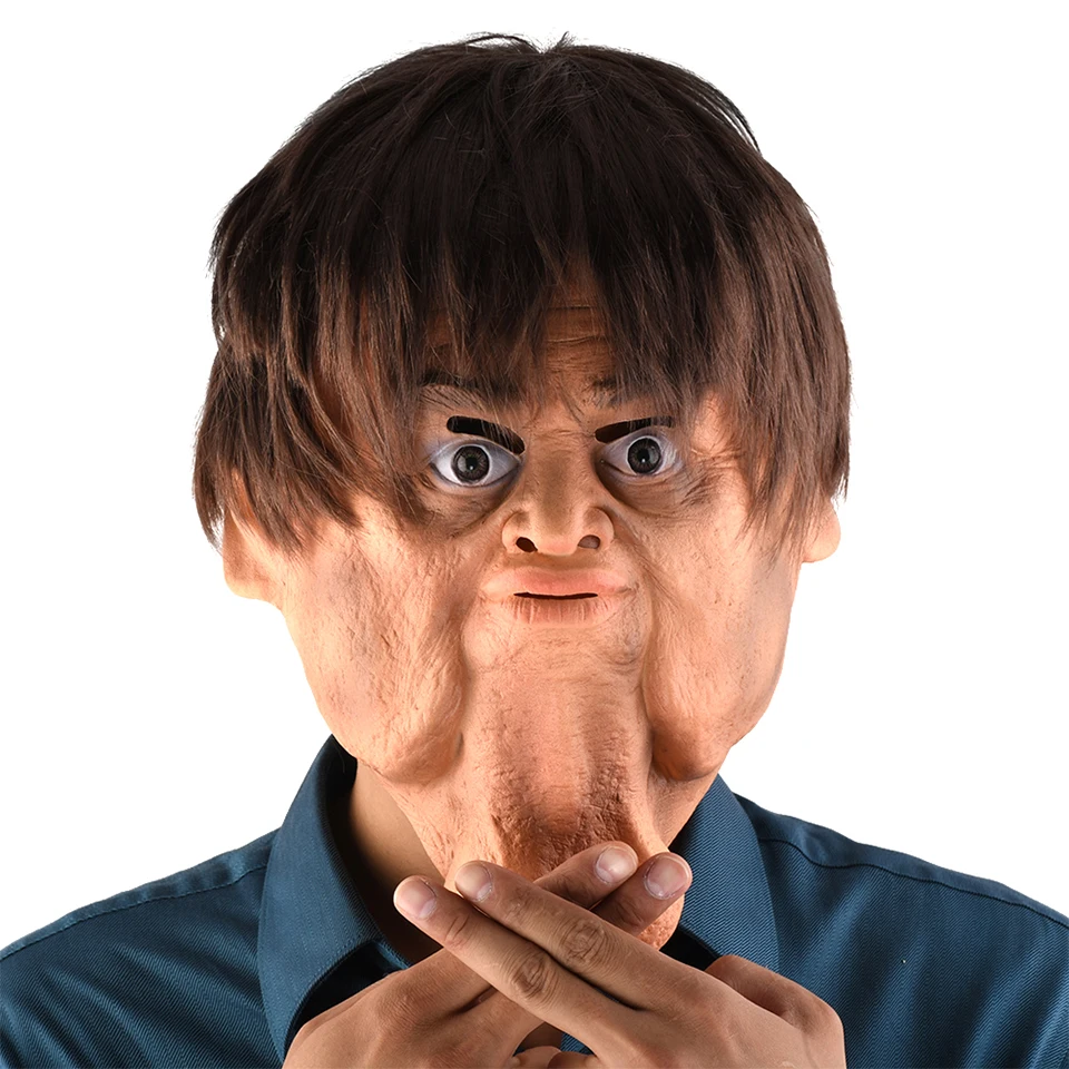 

Weirdo Mask Party Dress Latex Mask Hood Adult Halloween Mask Toy Cosplay Costume Funny Spoof Mask Funny Latex Accessory