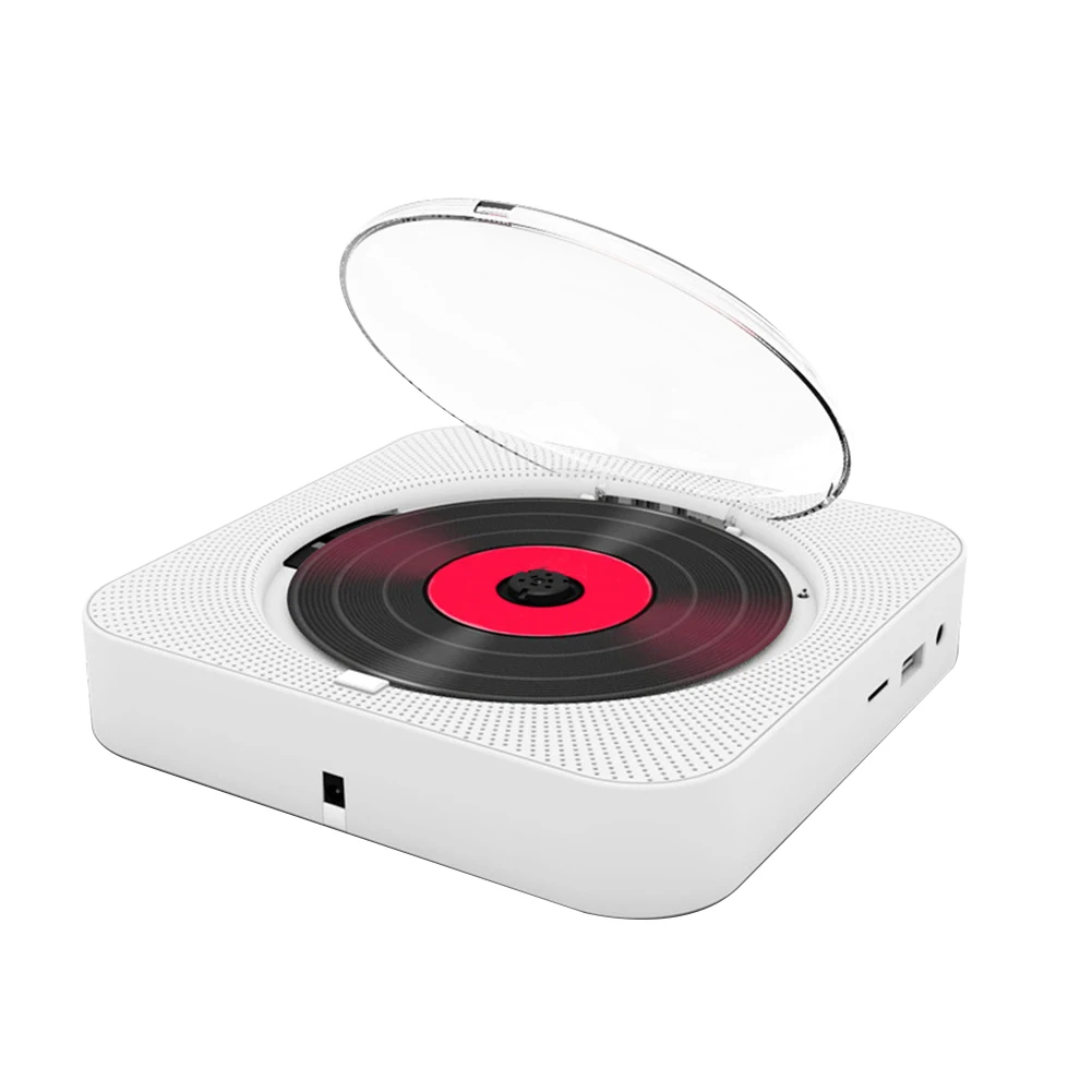 

CD Player USB Wireless Multimedia Music Home LED Screen Portable TF MP3 HIFI Wall Mounted Remote Control FM Radio
