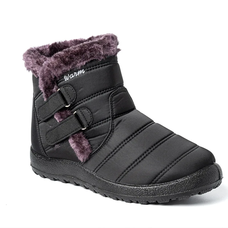 Women Shoes Waterproof Snow Boots Female Plush Winter Boots Warm Ankle Botas Mujer Winter Woman Plus Size 43 Women Boots