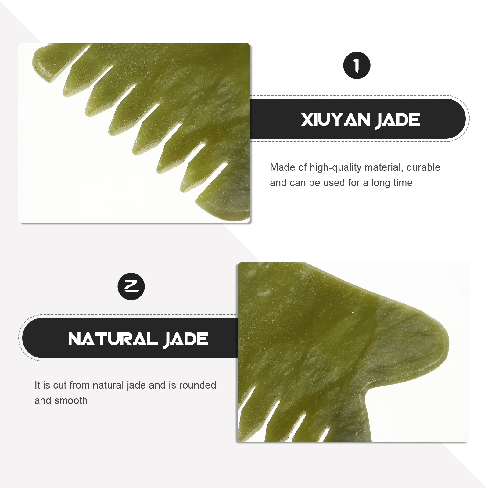 Xiuyan Jade Массажная расческа Скребковая бытовая массажная поставка для домашнего