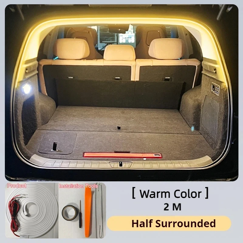 

Светодиодные полосы заднего багажника, декоративная лампа для интерьера багажника, подходит для Toyota Prado Fj150 LC150, автомобильные аксессуары для интерьера