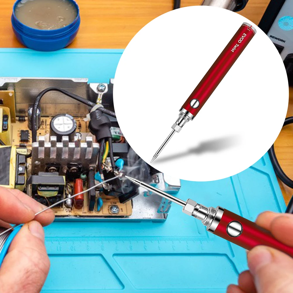 

Wireless Charging Iron USB 5V Wireless Rechargeable Soldering Irons 510 Interface Outdoor Portable Welding Repair Tools