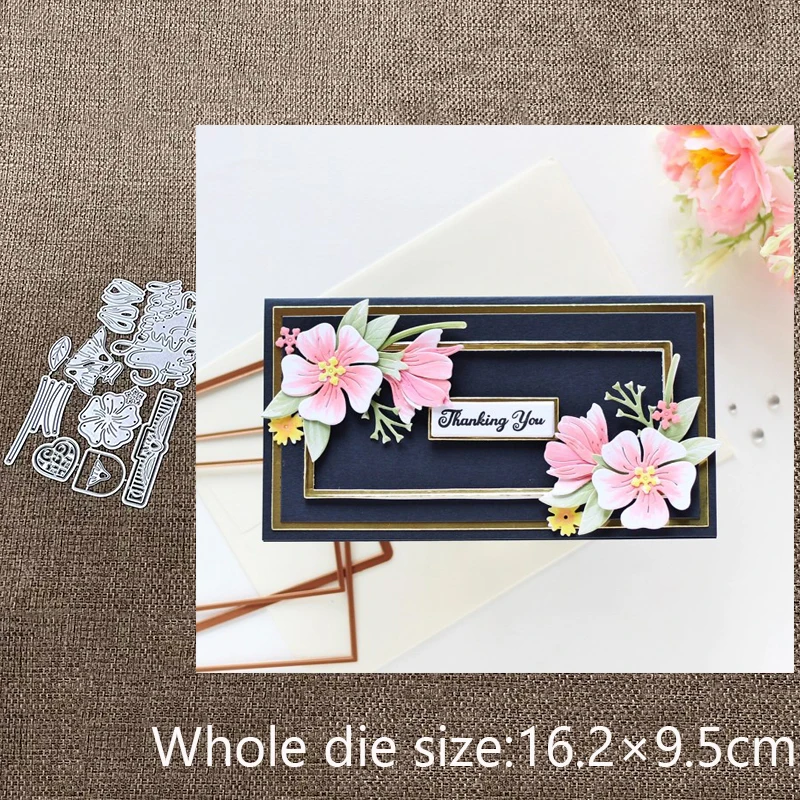 

Новый дизайн, металлический трафарет для рукоделия, пресс-формы, цветочные буквы, украшение, скрапбукинг, высечки, альбом, бумажная карта, ремесло, тиснение