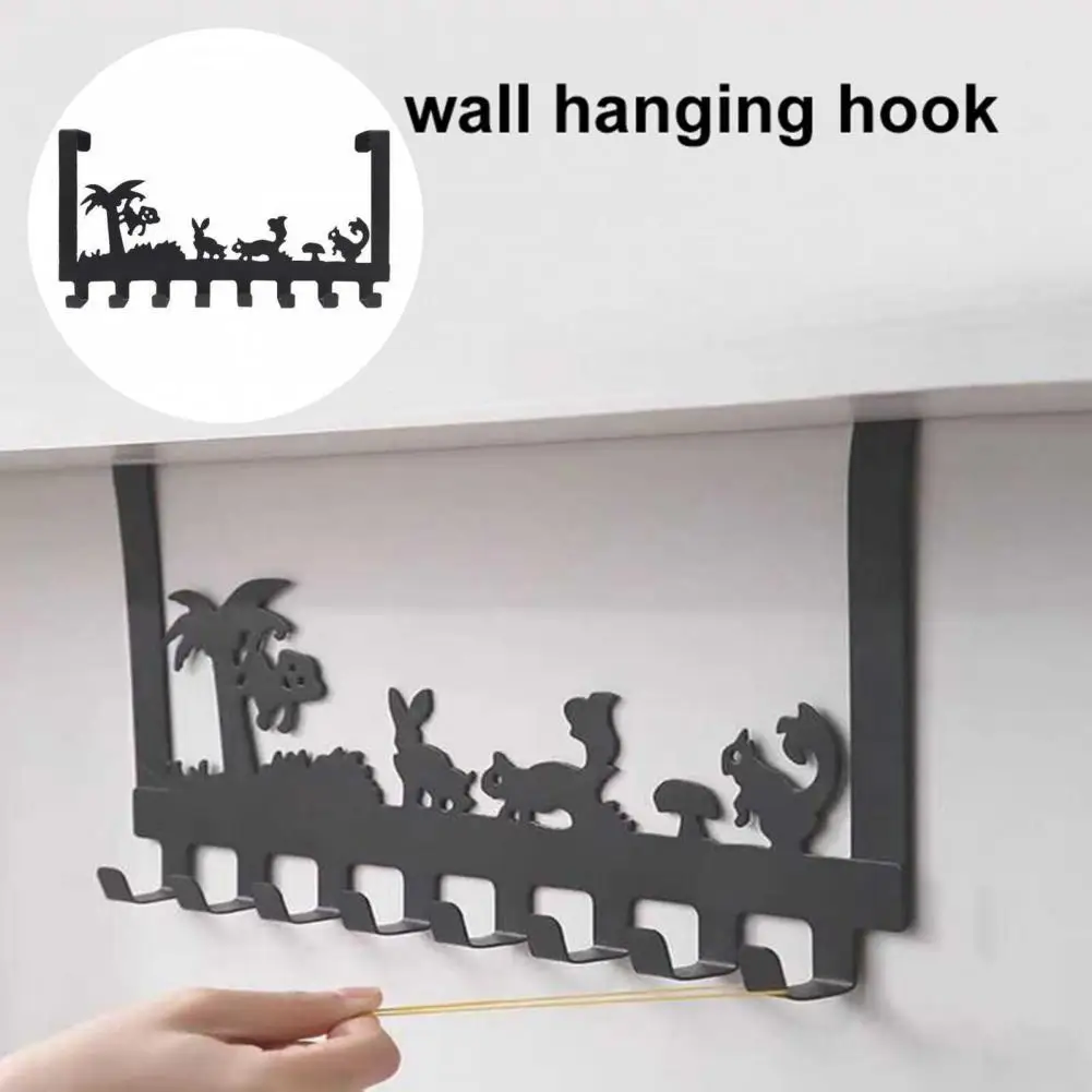 

Door Hanger Reusable Clothes Hooks Long Lasting Convenient Useful Thicken 8 Hooks Clothes Hooks