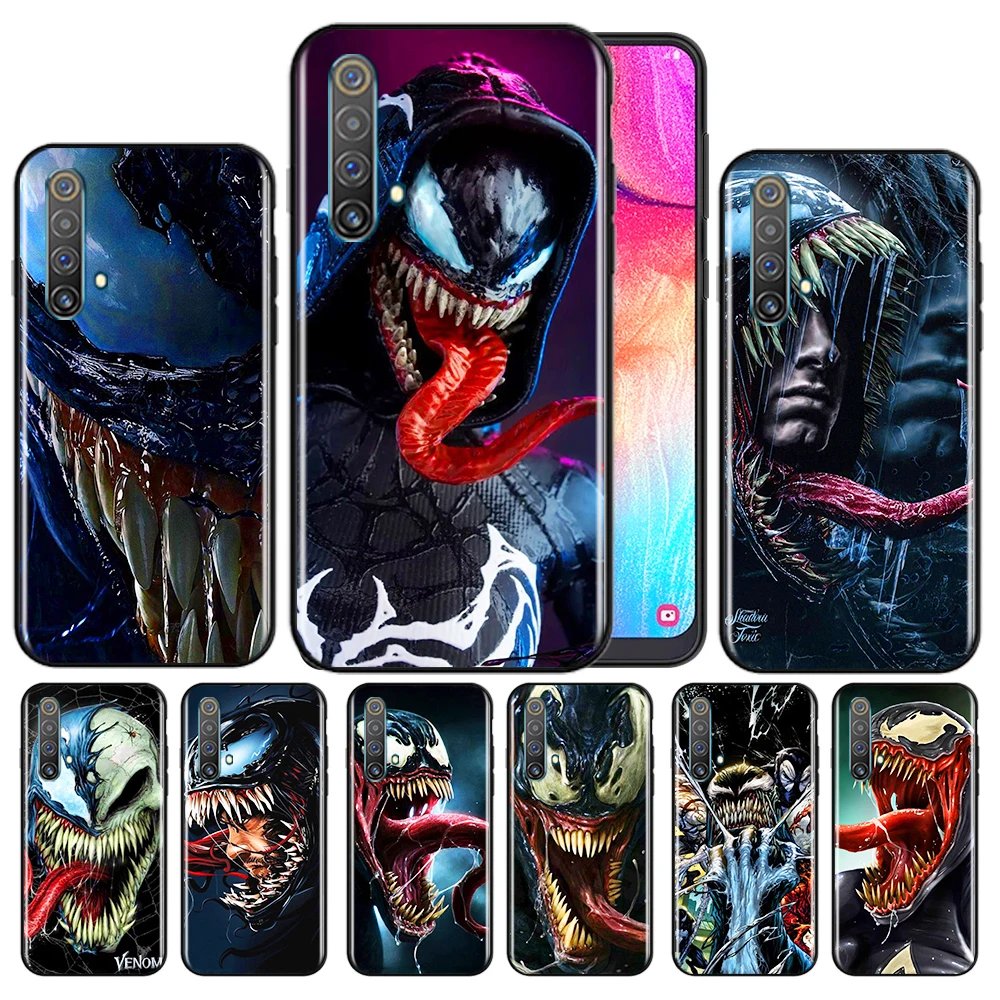 

Marvel Avengers Hero Venom Dean Phone Case For OPPO Reno 7 6 5 4 3 SE Z F Pro Plus 4G 5G Black Silicone TPU Cover