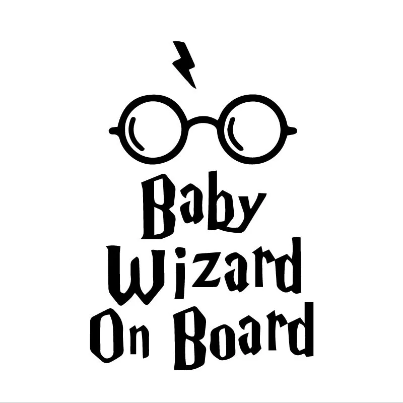 

Baby Wizard on Board Body Window Car Sticker Funny Vinyl Decal Accessories 11.2X16.5CM