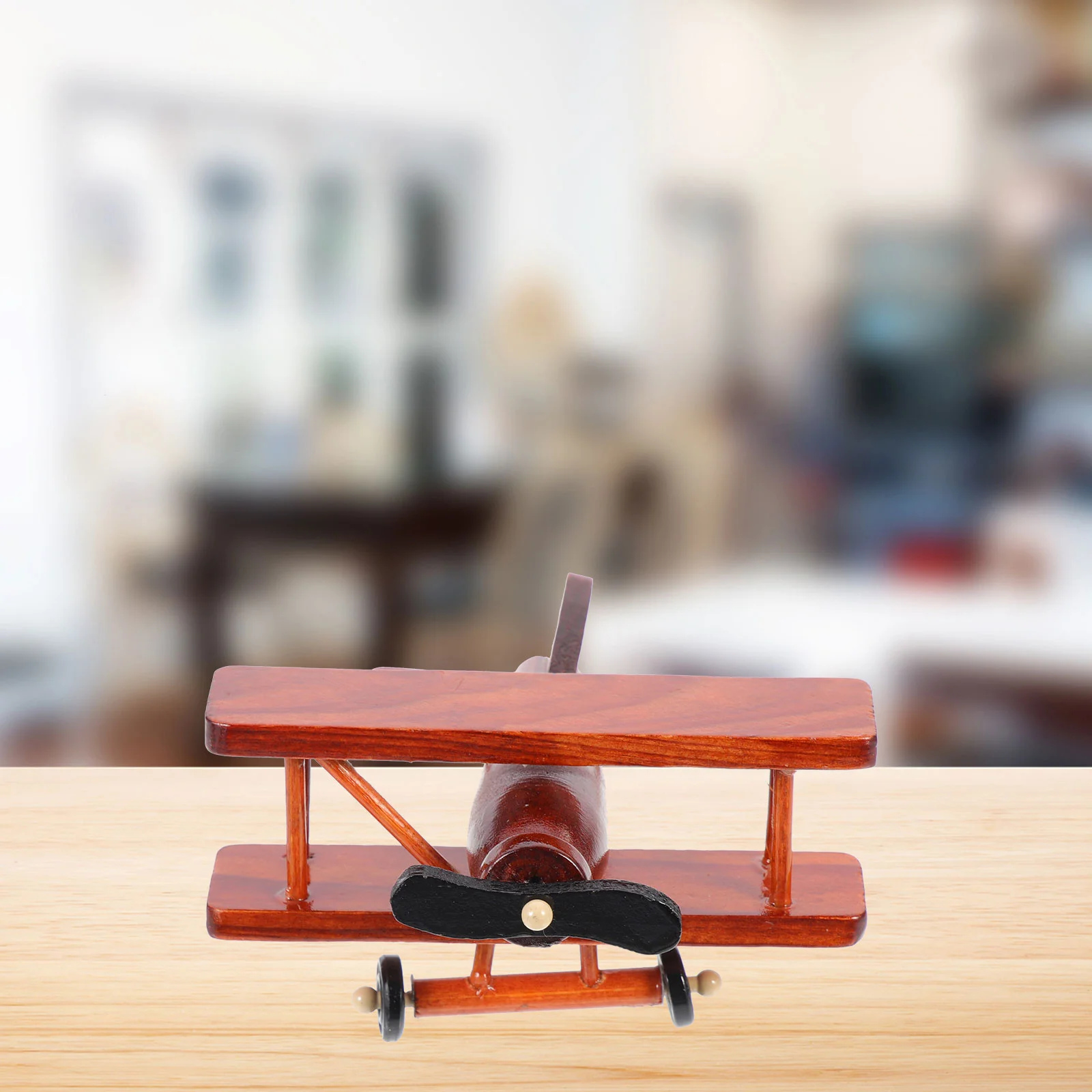 Модель самолета орнамент винтажный креативный деревянный декор скульптура