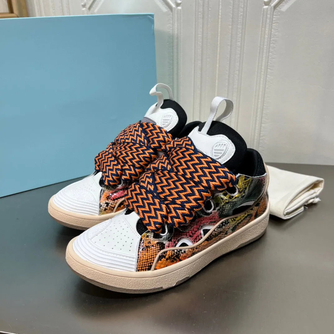 

Новые брендовые Дизайнерские кроссовки из натуральной коровьей кожи для мужчин и женщин, Спортивная глиняная обувь, модные повседневные кр...