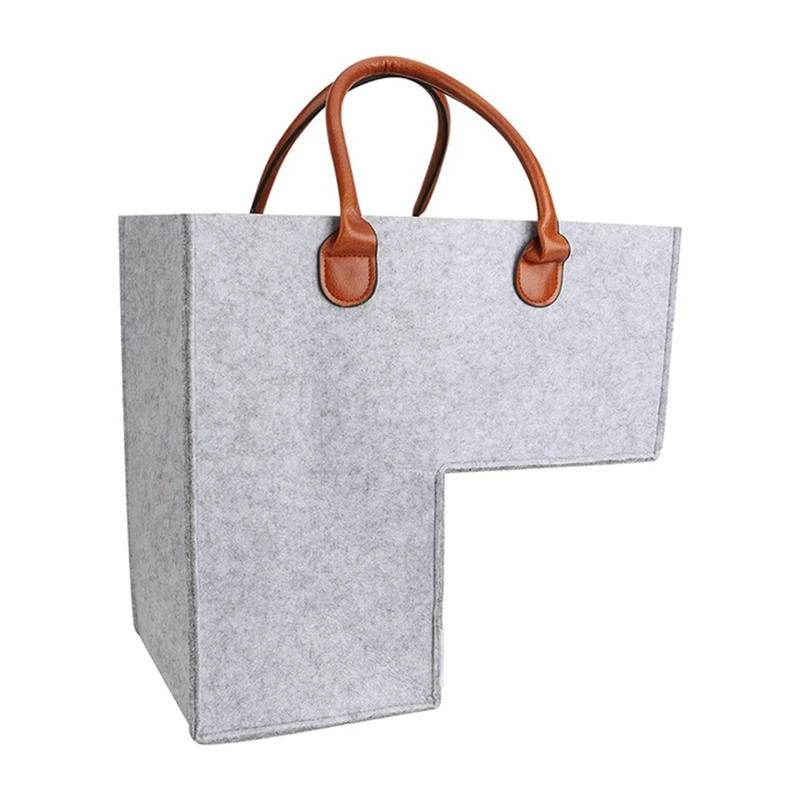 

2X корзина для лестницы с ручками-4 мм, экологически чистые высококачественные войлочные лестничные корзины для лестницы из ковровой и дерев...