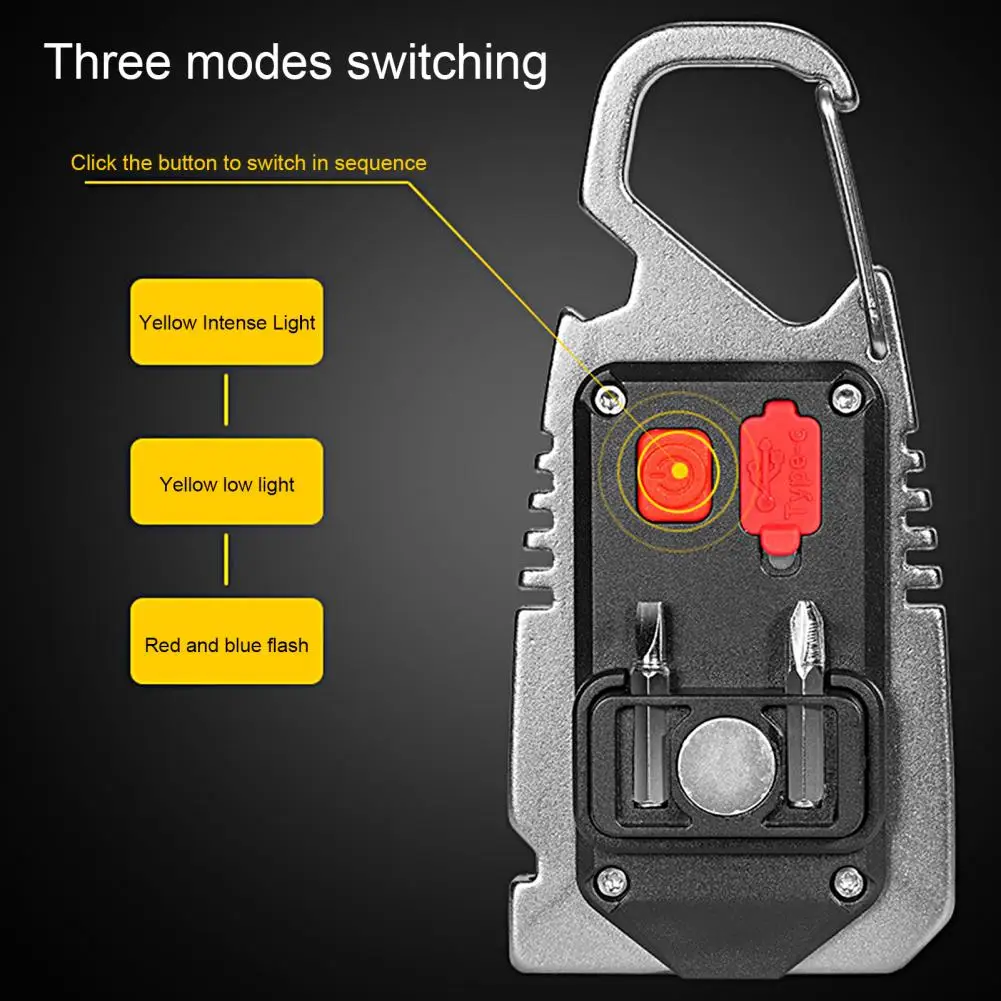 

Энергосберегающий удобный Ультраяркий светодиодный карманный мини-фонарик безопасный брелок-фонарик 3 режима освещения для кемпинга