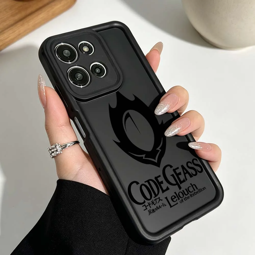 Фото Чехол для телефона с логотипом аниме CODE GEASS для Motorola Moto G86 G85 G75 G56 G06 Edge 70 60 50 Fusion Eye Ladder, силиконовый чехол №3