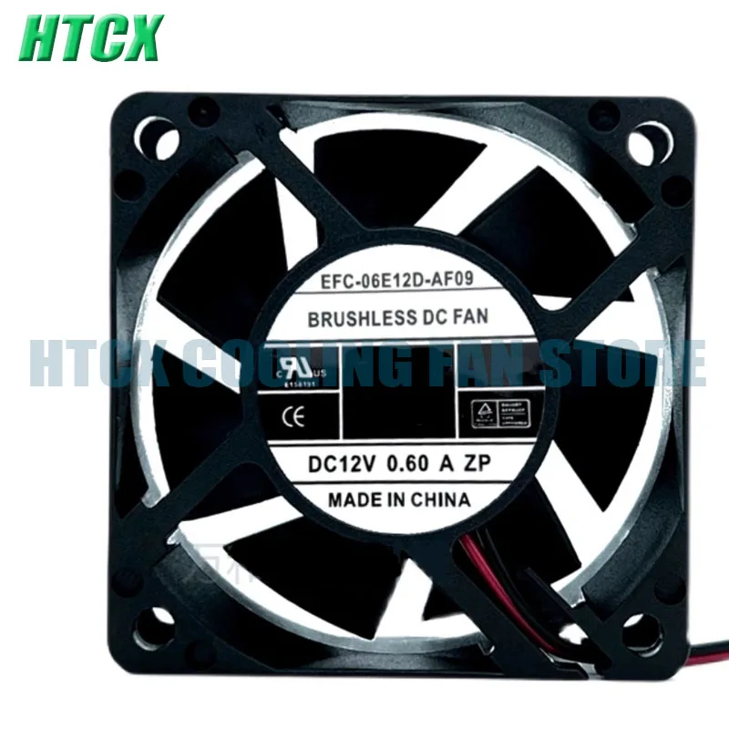 Оригинальный Новый EFC-06E12D-AF09 DC 12V 0.60A Бесщеточный вентилятор охлаждения
