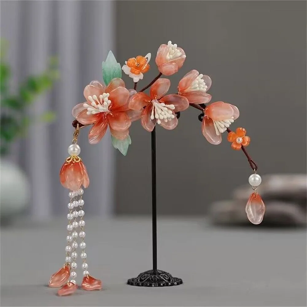 2024 антикварные аксессуары для волос новинка Шпилька с красными глазурованными