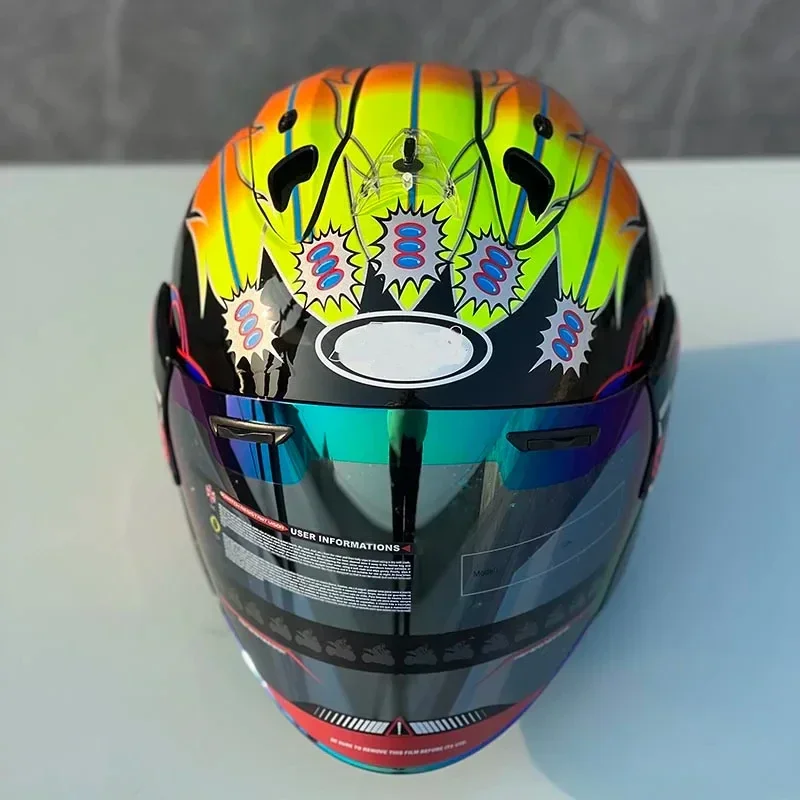 Ram3 Russell черный полушлем для мужчин и женщин мотоциклетный внедорожный летний