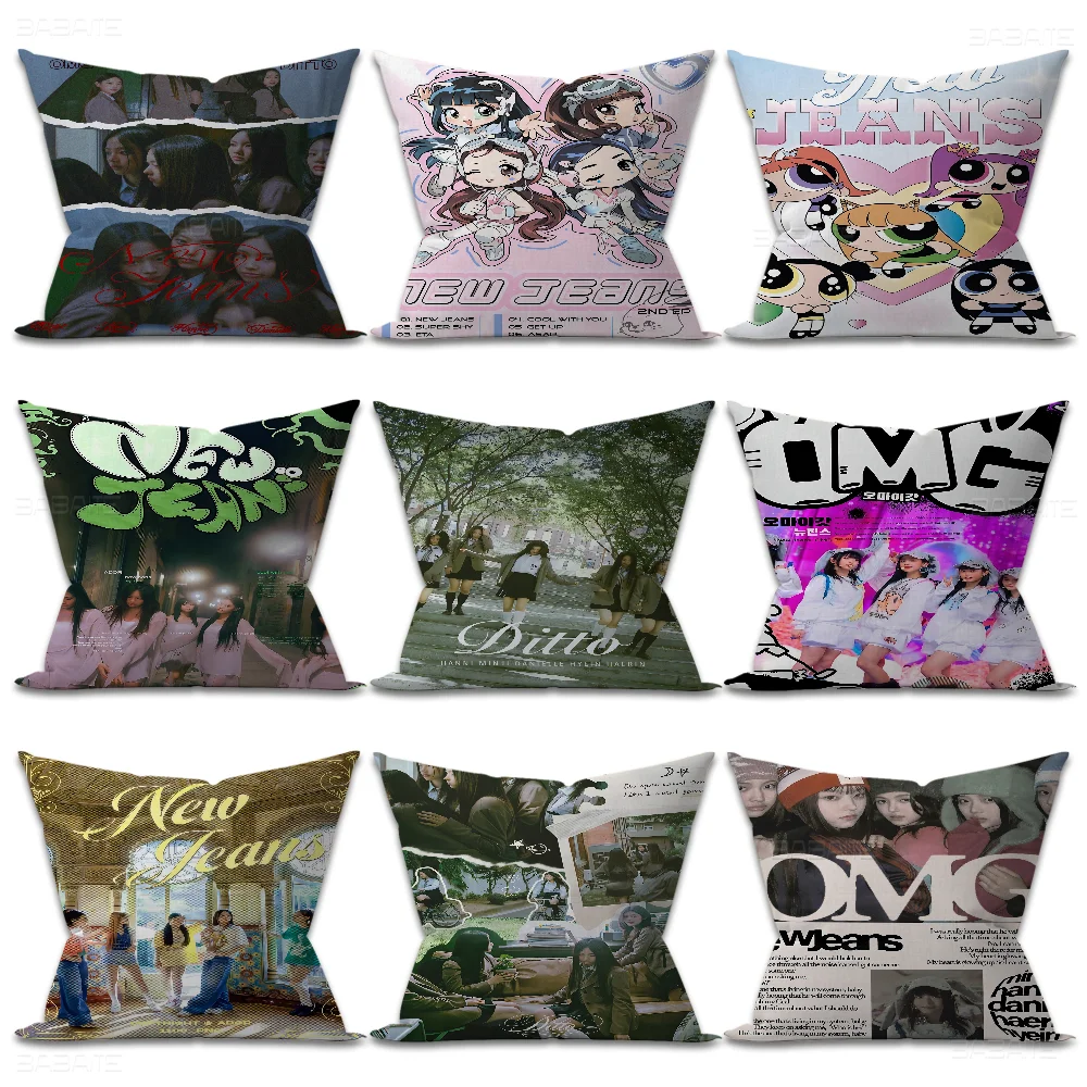 H-HANNI N-NEWJEANS наволочка для автомобиля дивана Рождественский подарок 40x40 см 45x45