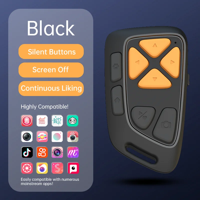 Пульт дистанционного управления с прокруткой видео Bluetooth-совместимый 8-кнопочный