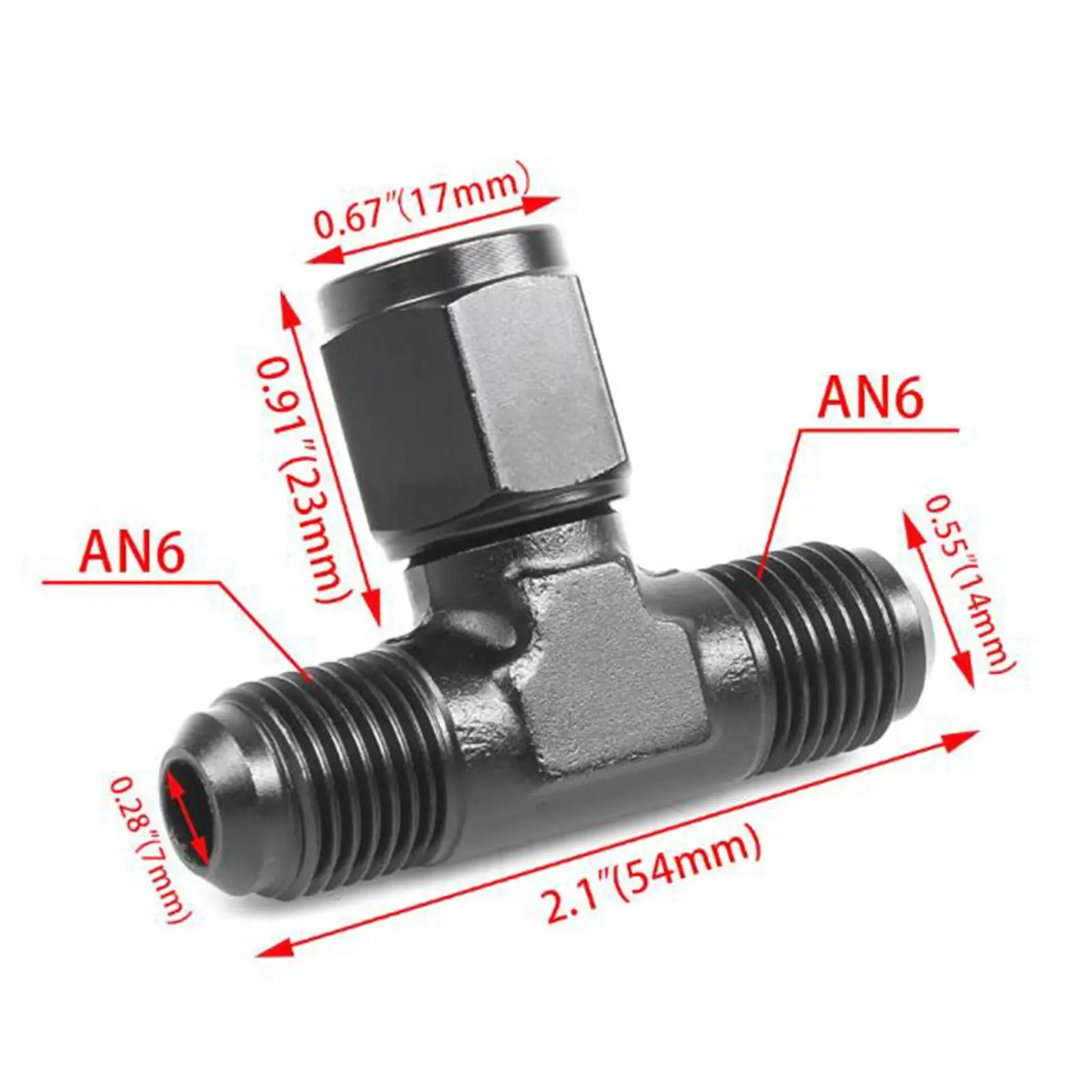 Адаптер для штуцера топливного шланга автомобиля высокопрочный анодированный с