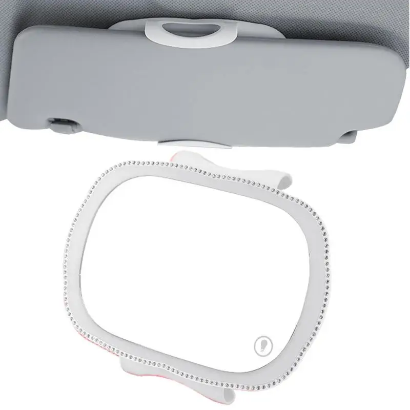 

HD Car Vanity Mirror Auto Makeup Mirror With Dimmable Brightness Rechargeable Car Cosmetic Mirror With TouchScreen Car Interior
