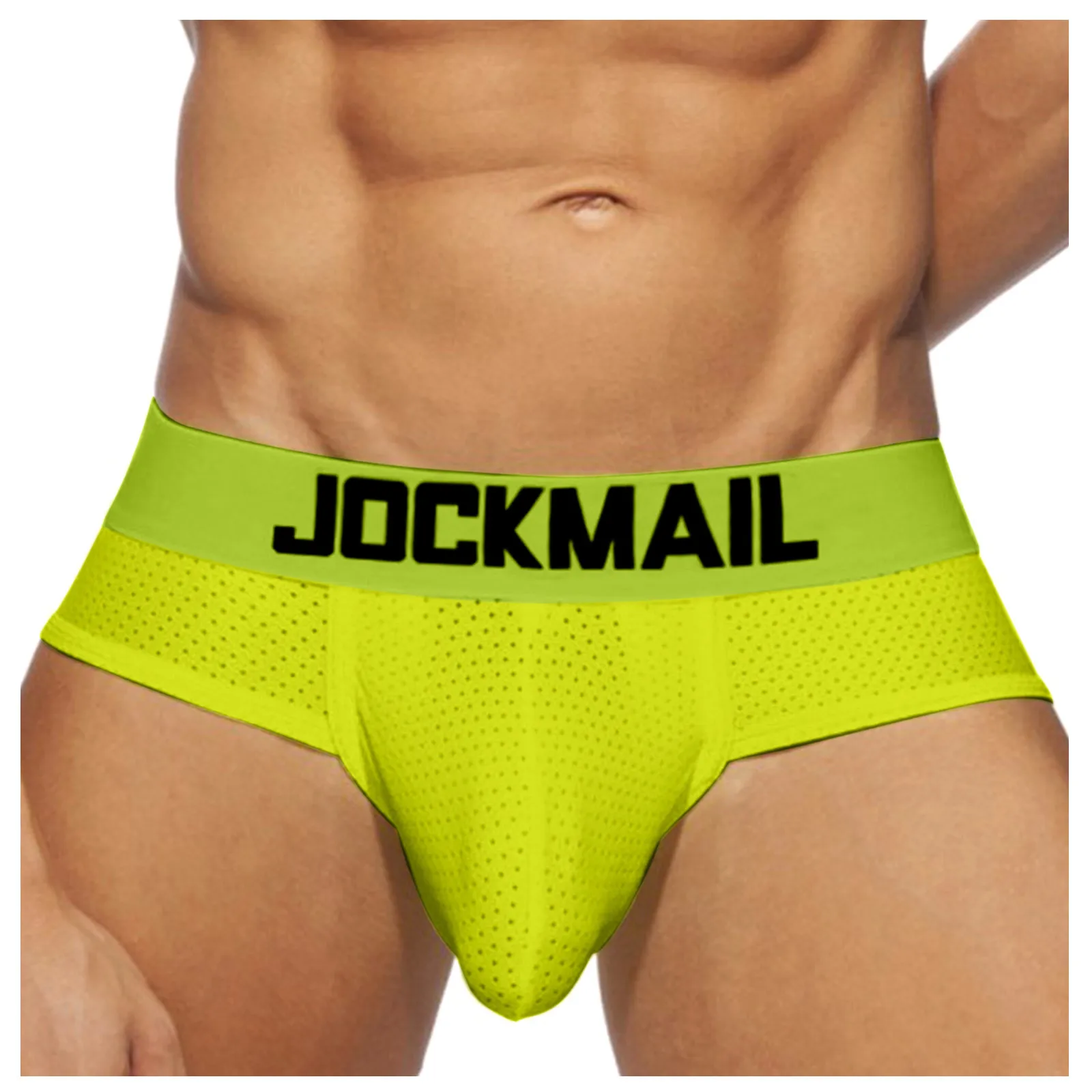 

JOCKMAIL New Sexy Men Underwear Boxer Breathable Mesh boxershorts men Male Underpants cueca Gay penis pouch Panties Mens Trunks