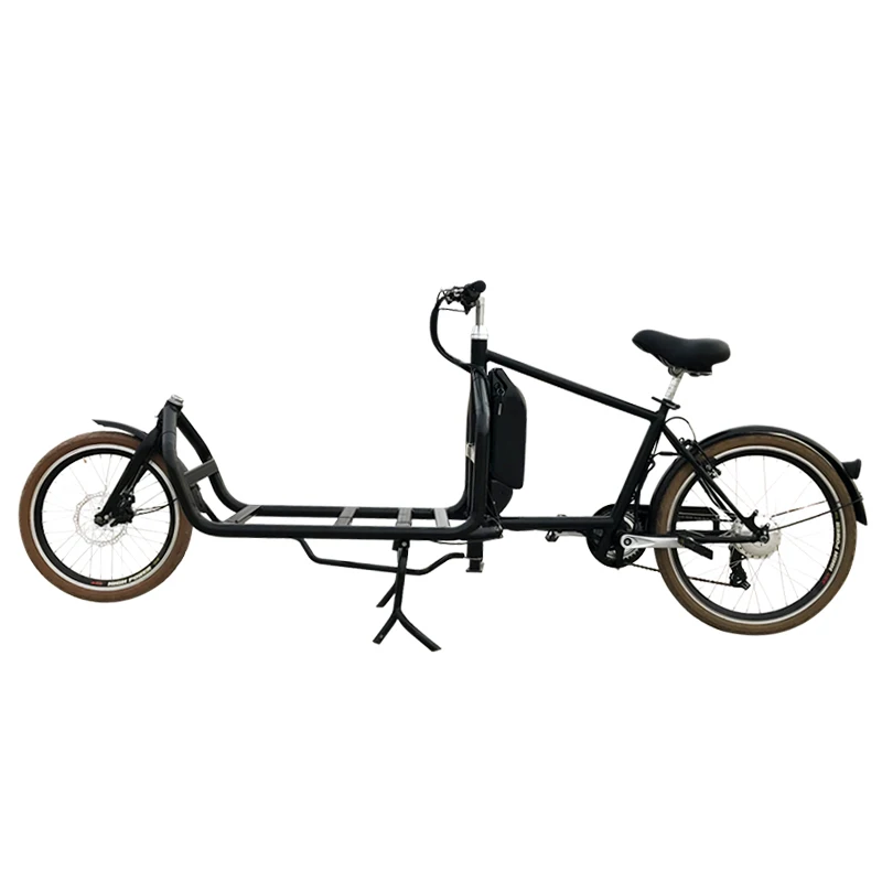 

hot sale two wheel 24 inch 2 wheel cargo bike electric bicycle for cargo groceries bike with box long john bike