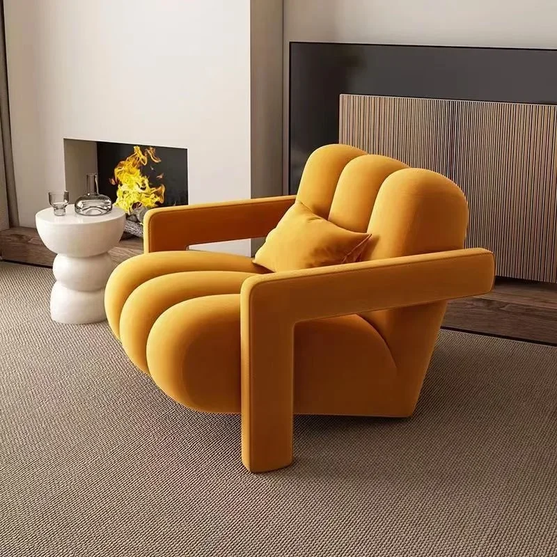 

Recliner Relax Lazy Sofa Chair Modern Luxury Corner Sofa Bed Sofa Cushioned Wood Salon De Jardin Living Room Furniture