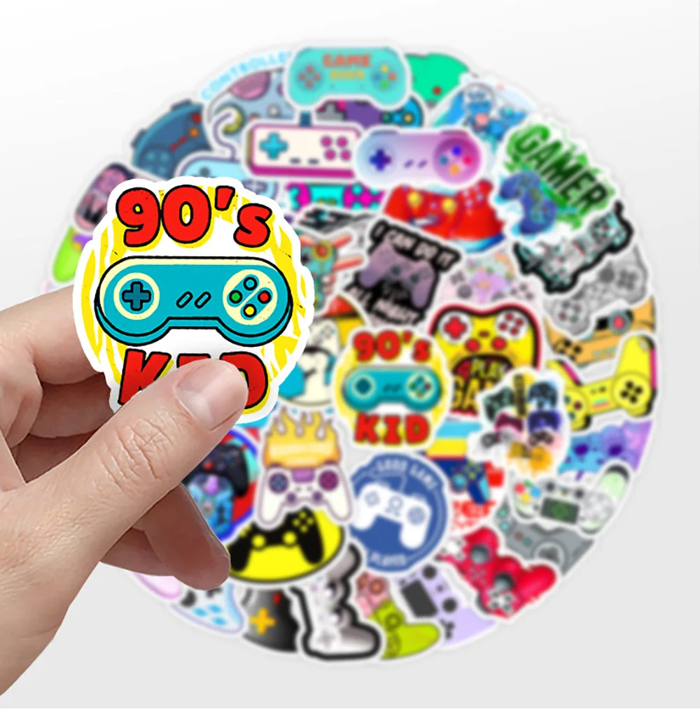 10/50Pcs Vintage Video Game Console Stickers for Laptop Skateboard Bike Car Fridge Guitar Waterproof Sticker Pack Classic Toys