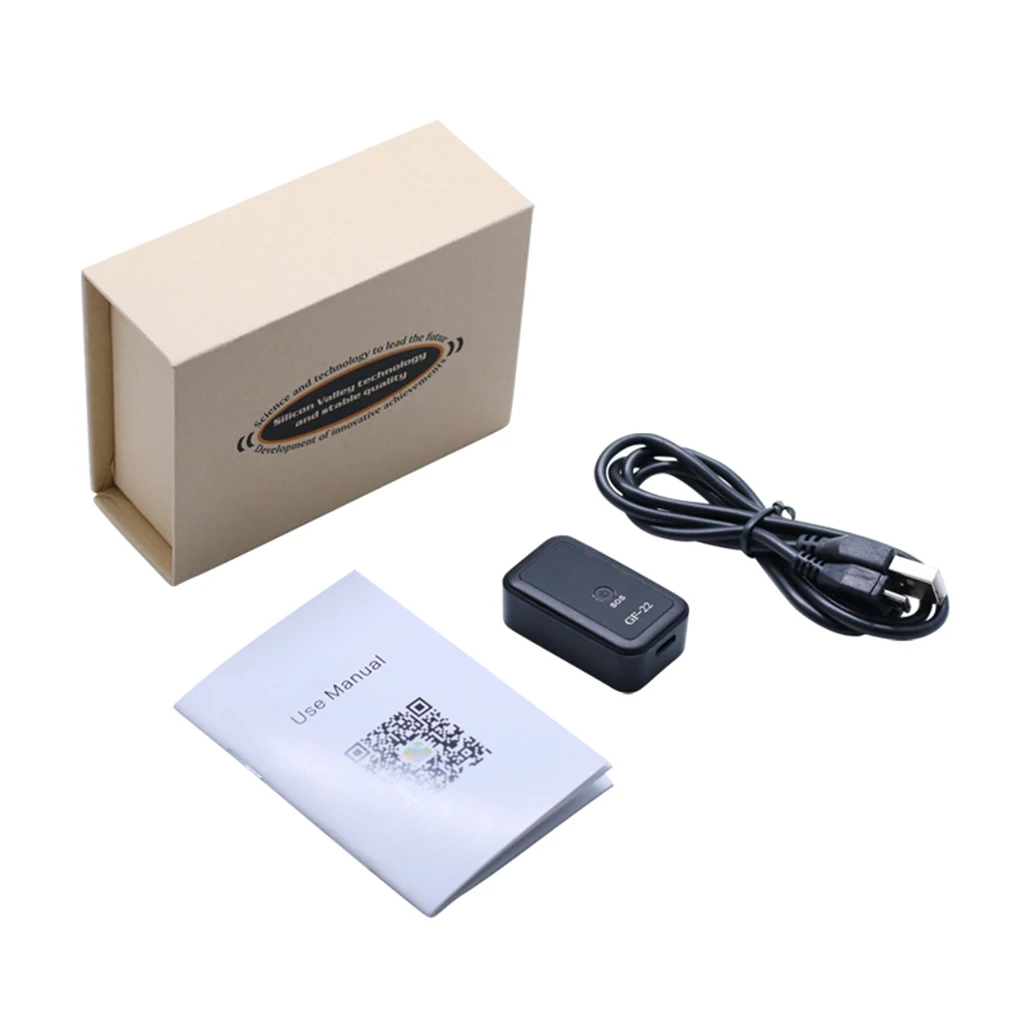 

Black G PS Tracker With Map Function And Multiple Positioning Voice Controlled Cllback ABS Anti-Lost Tracking Locator