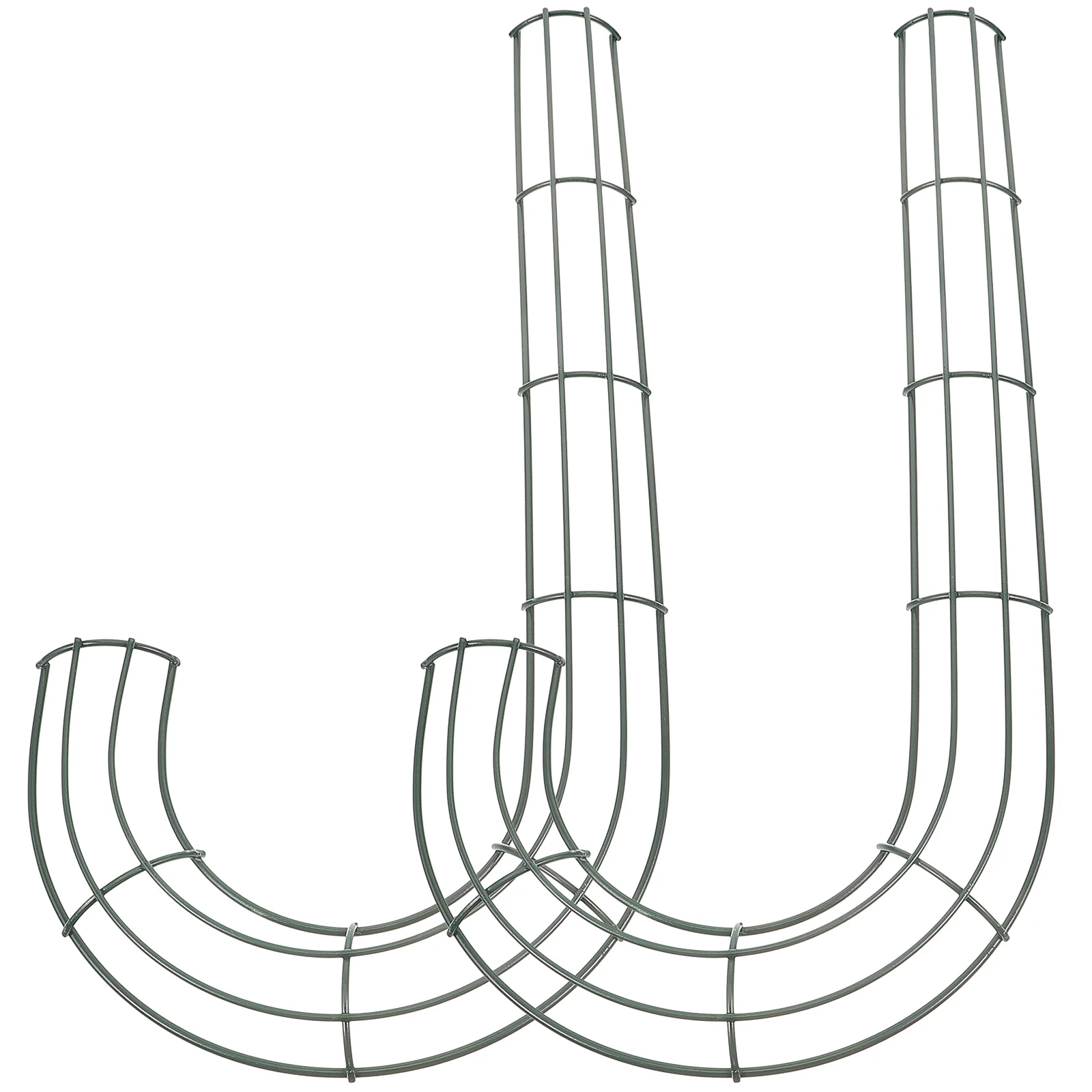

Christmas Wire Wreath Frame Candy Cane Shaped Wreath Frame Holiday Metal Wire Flower Wreath Form J Letter Making Ring Diy