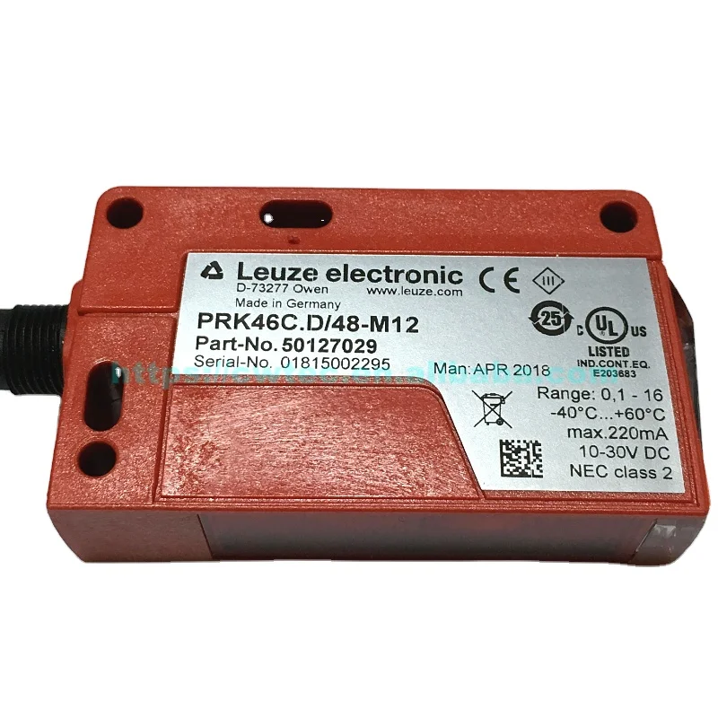 Новое поступление рабочий диапазон от 0 1 до 16 м PRK46C.D/48-M12 50127029 pnp фотоэлектрический