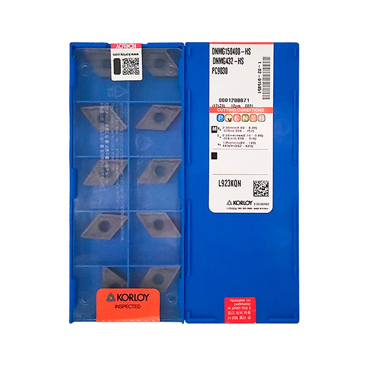

KORLOY 100% Original DNMG DNMG150404 DNMG150408 PC9030 NC3120 HM Turning Tool DNMG15 Insert Quality CNC Lathe Insert Tools