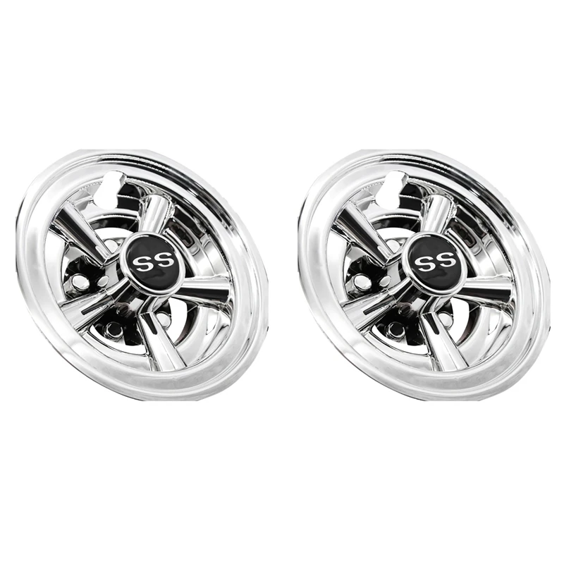 Cart Wheel Covers, 5 Spoke Design Hub Cap For Golf Carts For Club Car, Ezgo, Yamaha
