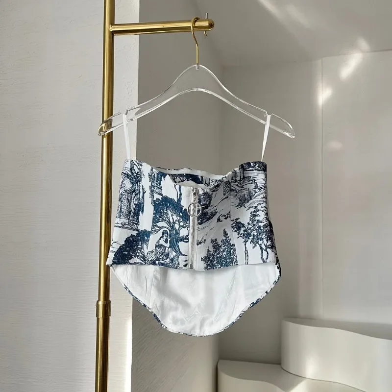 Лето 2025 серая Цветочная печать искусственная кожа сексуальная