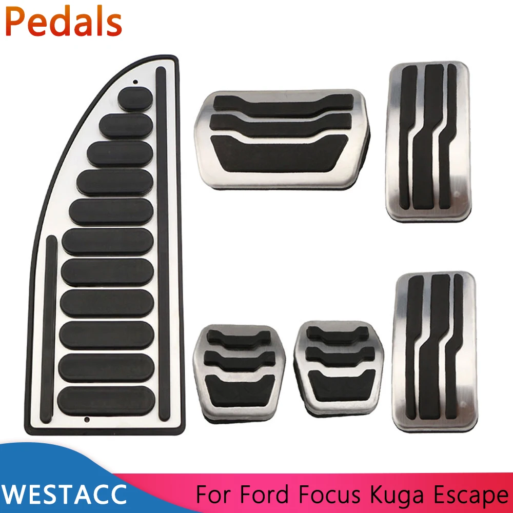 

Car Accelerator Brake Clutch Rest Pedal Cover for Ford Focus 2 3 4 MK2 MK3 MK4 Kuga Escape RS ST 2005-2020 Accessories