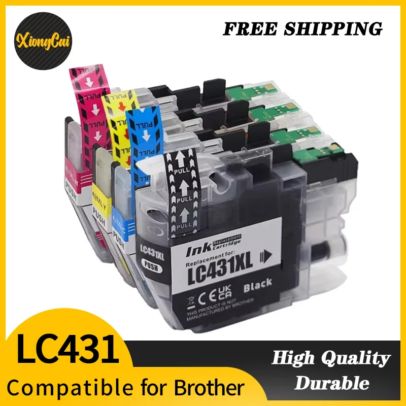 4 цвета 1/2/3/4/5 компл. LC431 LC-431 LC431XL картридж с чернилами совместимый для принтера Brother