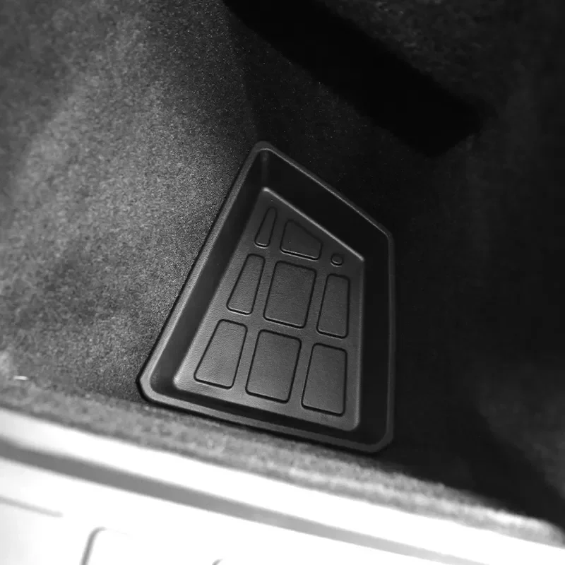 

For Tesla Model Y Rear Trunk Side Mat Modely 2022 Accessories TPE Storage Pocket Bottom Top Pad Car Interior Protection Cover