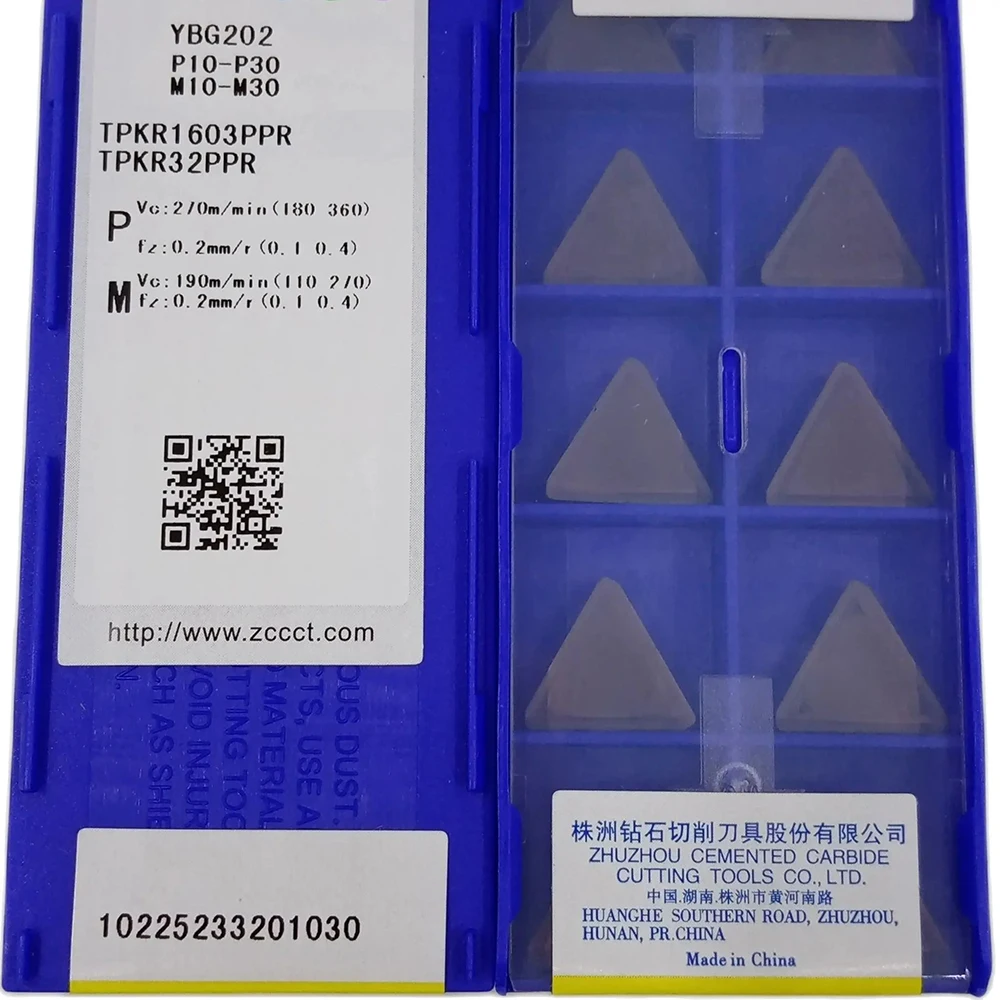ZCC TPKR1603PPR YBG202 YBC301 TPKR 1603 PPR Обработка металла режущие инструменты фрезерный