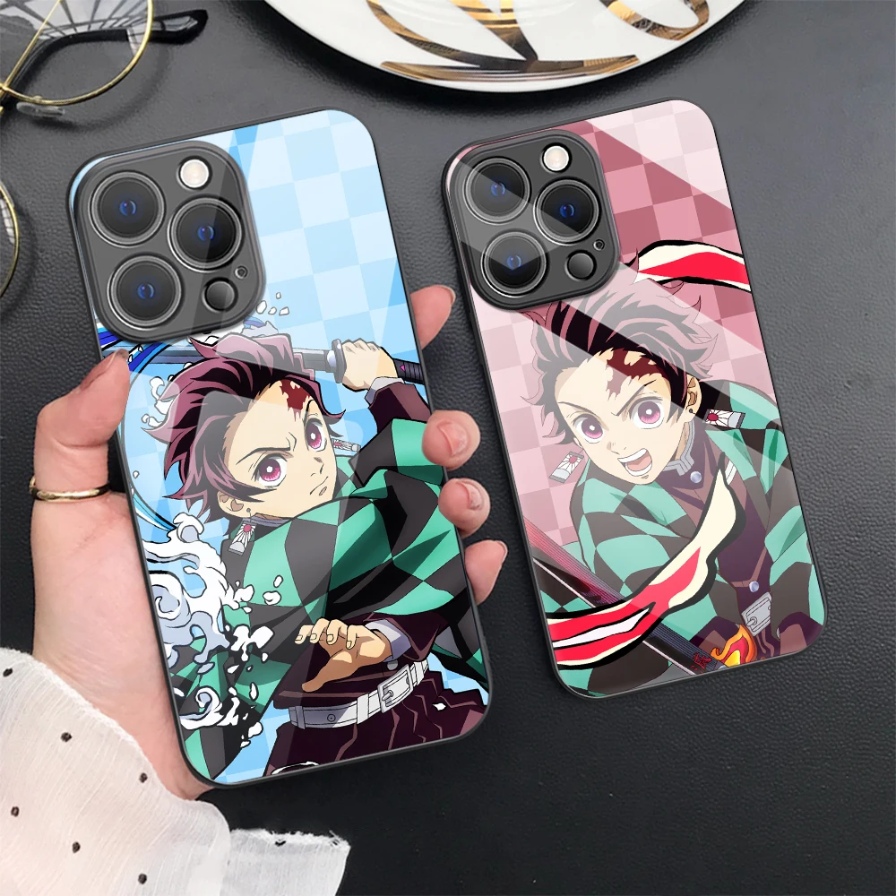 Чехол для телефона с рассекающим демонов iPhone 11 14 13Pro 12 ProMax роскошный защитный