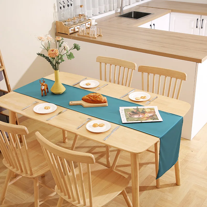 Однотонный настольный флаг для китайской спальни простой декор кровати Лидер