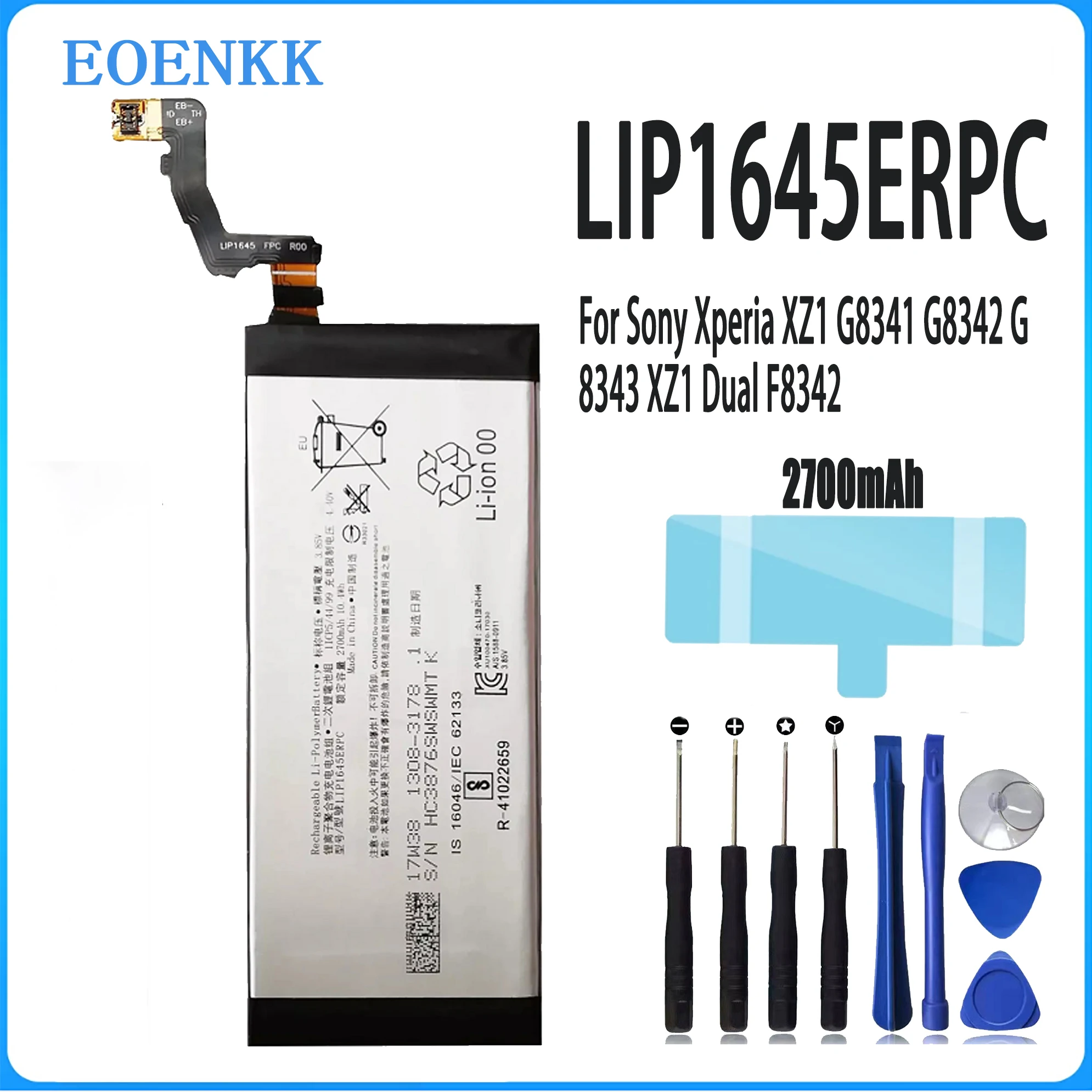 LIP1645ERPC Battery For Sony Xperia XZ1 G8341 G8342 G8343 XZ1 Dual F8342 Repair Part Original Capacity Mobile Phone Batteries Ba