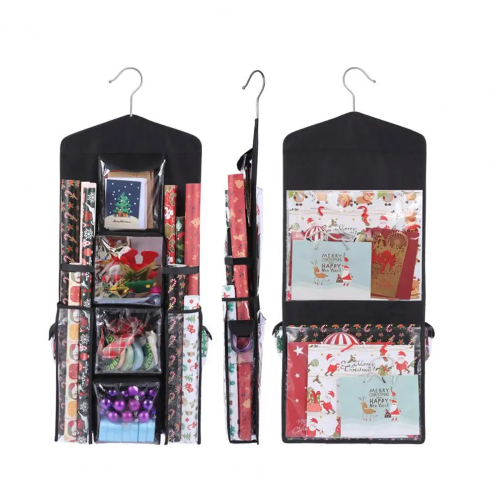 

Closet Gift Organizer Capacity Hanging Gift Storage Bag for Home Organize Store Wrapping Paper Gift Bags More Transparent Gift
