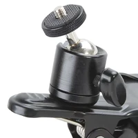high quality multi function clip clamp holder mount tripod heads with standard ball head 14 screw photography accessories