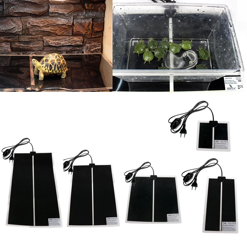 

1 шт. 220-240 В 5/7/14/20 Вт/28 Вт Регулируемая температура рептилий нагревательный Настенный Коврик для кровати вилка стандарта США/ЕС вилка