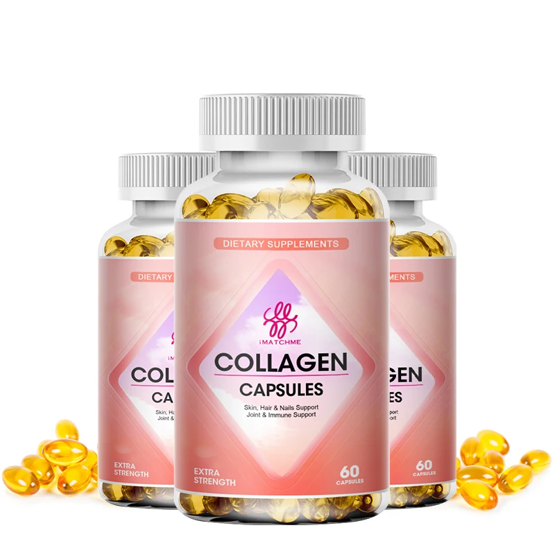 

1/3/5 Hydrolyzed Collagen Capsule Support Skin Brightening&Joint& Hair & Nails Anti-aging Firming skin Care Collagen Supplement