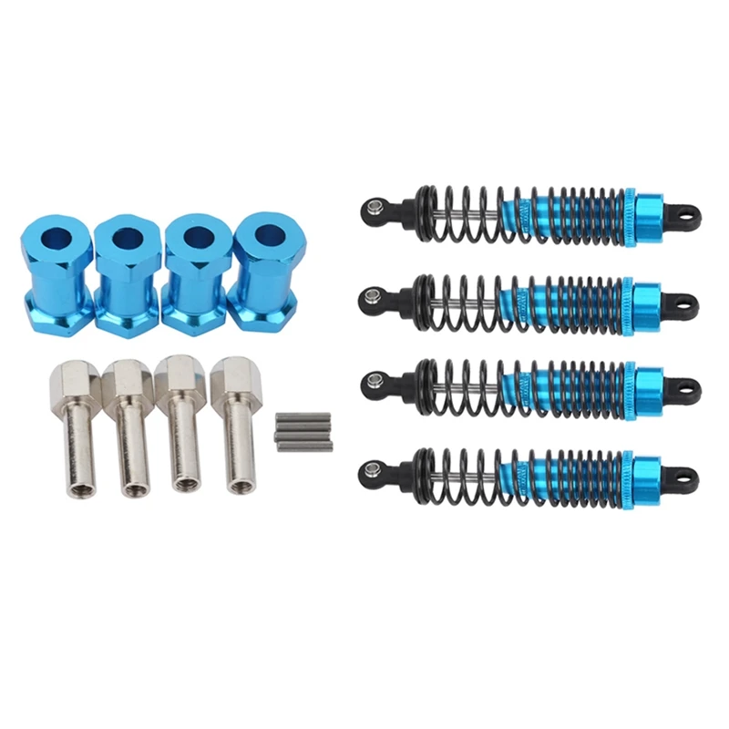 

4Pcs 12Mm Hex Wheel Hub Drive Adaptor For Axial SCX10 D90 & 4PCS Shock Absorber Adjustable Assembled Spring Damper
