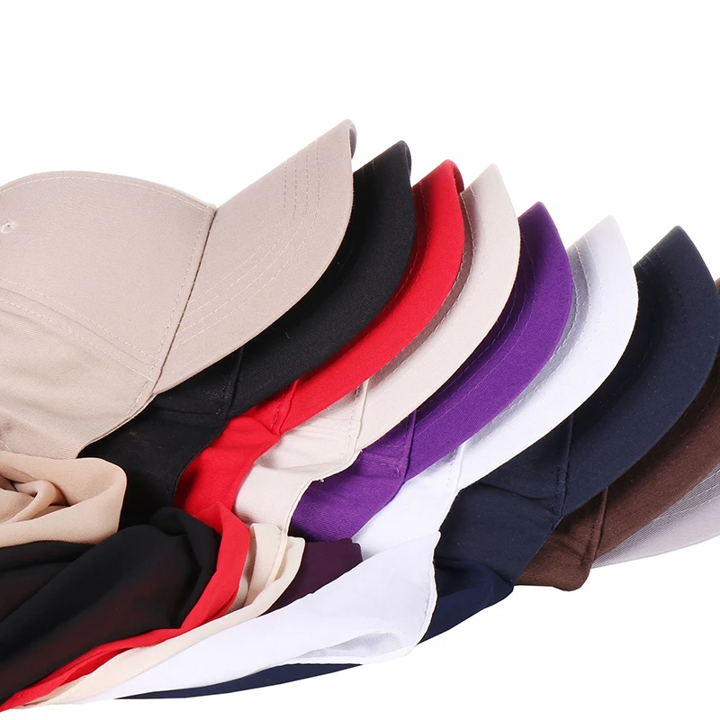 2 In 1 Chiffon Hijab Scarf Sports Baseball Cap Scarf with Shawl Summer Outdoor Muslim Women Accessories Islamic Head Scarf