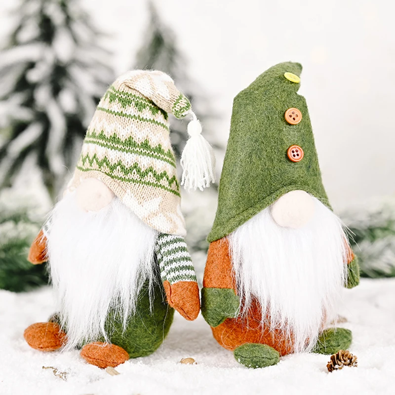 

Christmas faceless doll Room decor elf doll green style decoration Nordic rudolf decoration Gifts for kids New Year 2024